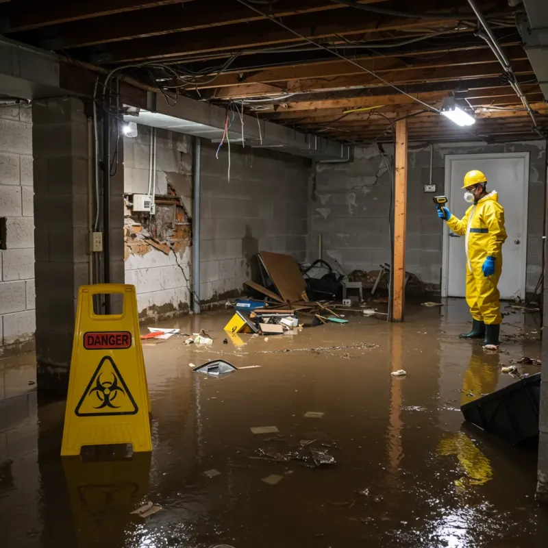 Flooded Basement Electrical Hazard in Burlingame, CA Property